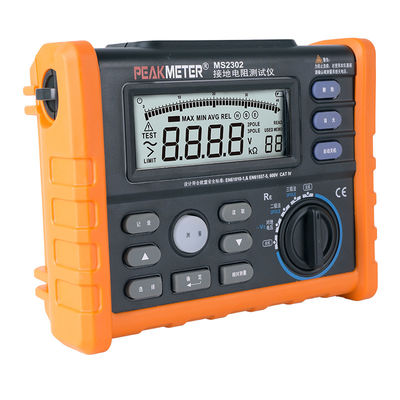 Elektrikli topraklama sistemi denetimi ve arıza giderimi için el kontrolü toprak direnci tester ölçüm aracı