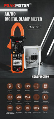 AC/DC Dijital CLamp Meter Ammeter, Voltmeter, Çift Kalıp, Arkaplan Işığı, LCD, Ohmmeter Ölçümü
