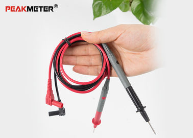Elektrik Multimetre Test Probları Altın Plakalı Tel Kalem Kablo Kırmızı + Siyah