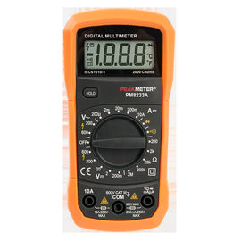 2000 Sayım El Tipi Dijital Multimetre 600V AC&DC Voltaj ölçümü Süreklilik testi Metre